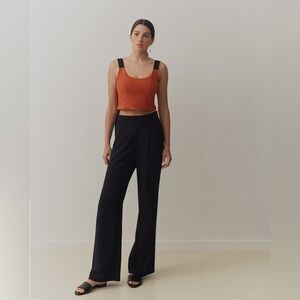 Cuyana Crop Top in Paprika size XS